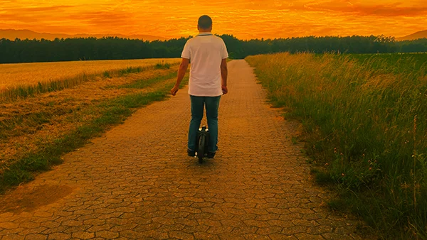 eWheel-Sonnenuntergang